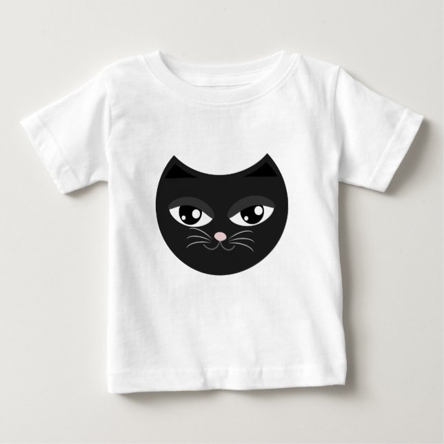 Black cat baby T-Shirt (Front)