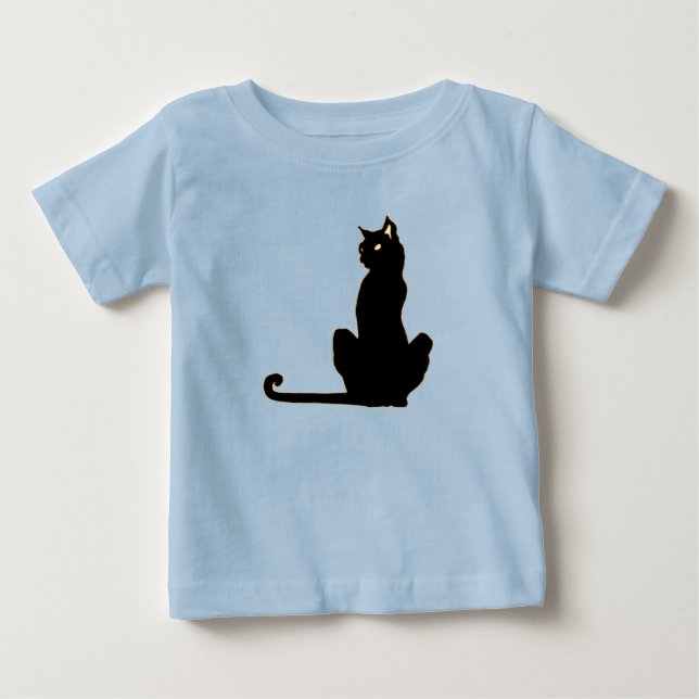 Black Cat Baby/Toddler T-Shirt (Front)