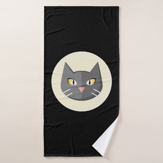 Black Cat                           Bath Towel (Bath Towel)