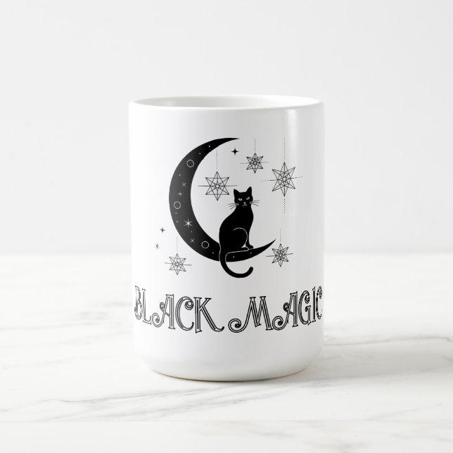 Black Cat Black Magic Coffee Mug (Center)