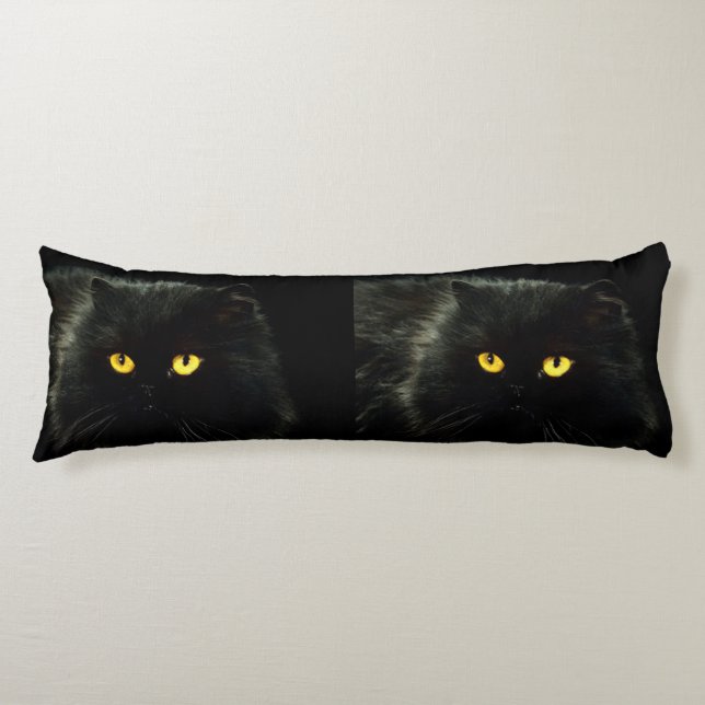Black Cat Body Cushion (Front)