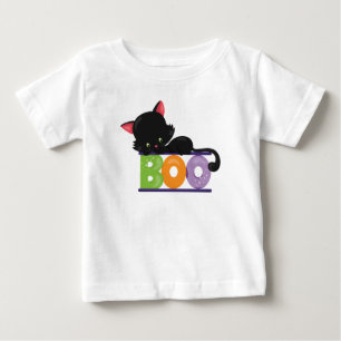 Black Cat Boo Baby T-Shirt