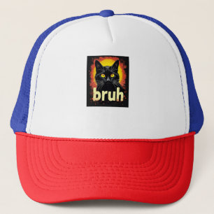 Black Cat Bruh Meme – Funny Cat Hat