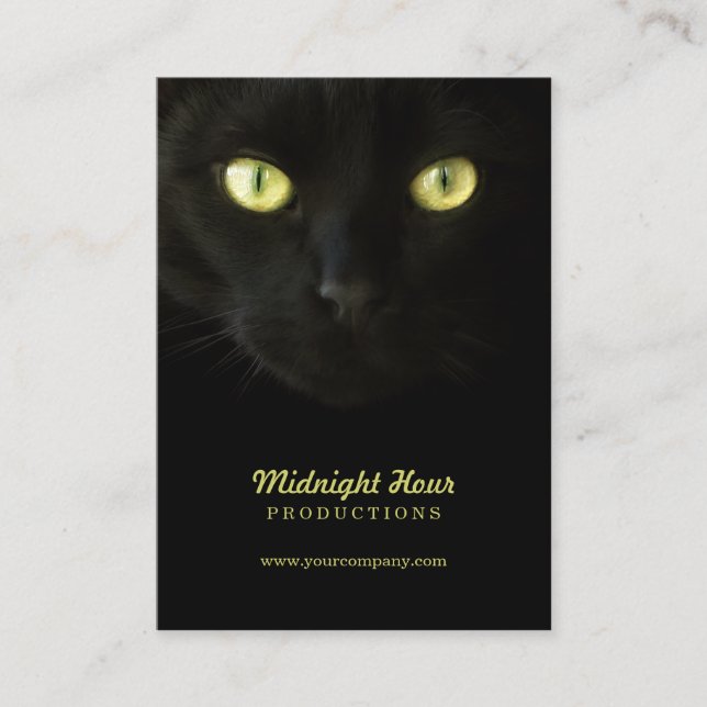 Black Cat business cards (Front)