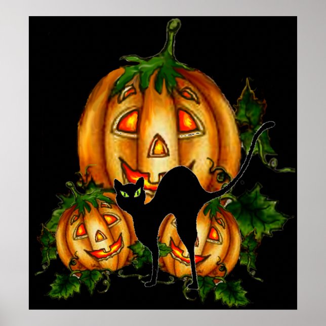 BLACK CAT by SHARON SHARPE Poster (Front)