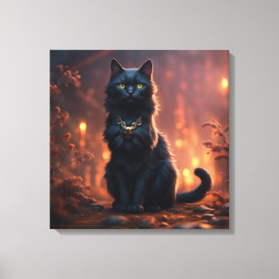 Black Cat Canvas Print