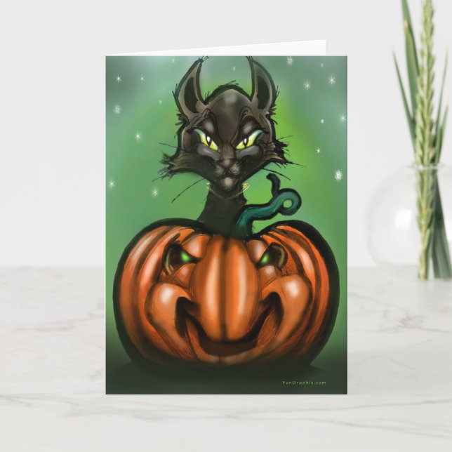 Black Cat Card (Front)