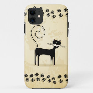 Black cat iPhone 11 case