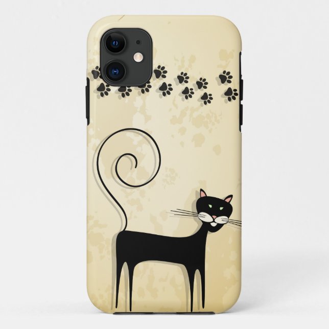 Black cat Case-Mate iPhone case (Back)