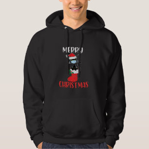 Black Cat Christmas 2021 In Mask Christmas Costume Hoodie