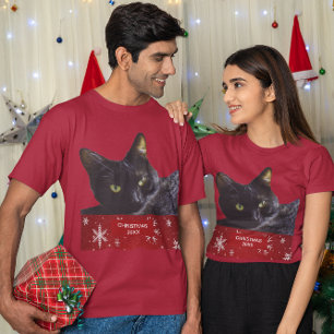 Black Cat Christmas 20XX Unisex T-Shirt