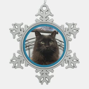 Black Cat Christmas Ornament