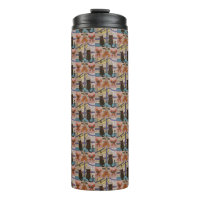 Black Cat Christmas Thermal Tumbler