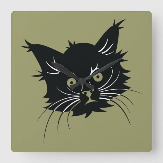 black cat clock (Front)