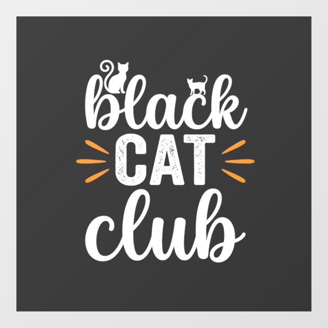 Black Cat Club Halloween Design (Sheet)