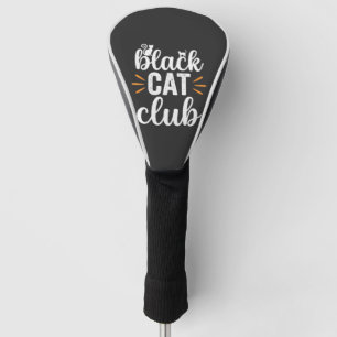 Black Cat Club Halloween Design Golf Head Cover