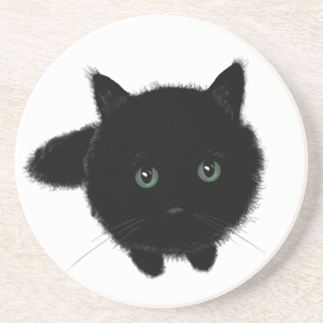 Black Cat Coaster (Front)