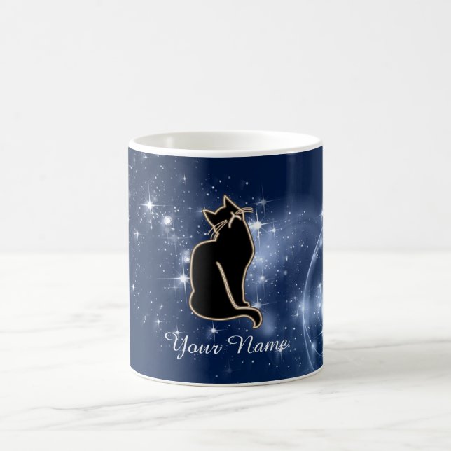 Black Cat  Coffee Mug (Center)