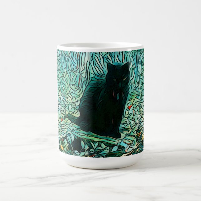 Black Cat   Coffee Mug (Center)