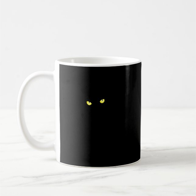 Black Cat Coffee Mug (Left)