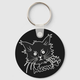Black Cat custom key chain
