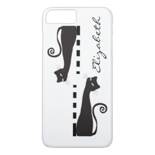 Black Cat Custom Monogram Case-Mate iPhone Case