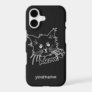 Black Cat custom monogram phone cases