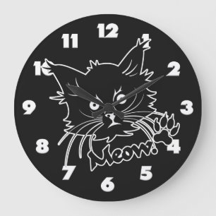 Black Cat custom wall clock