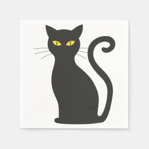 Black Cat Cute Napkin
