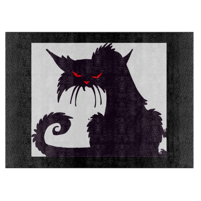 Black Cat Cutting Board (Front)