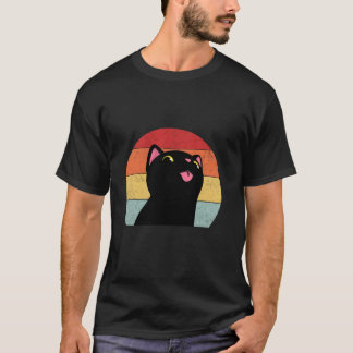 black Cat dad black cat attitude cat parent cat cu T-Shirt