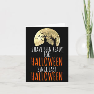 Black cat dead tree ready for halloween card