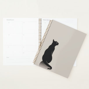 Black Cat Ecru Planner