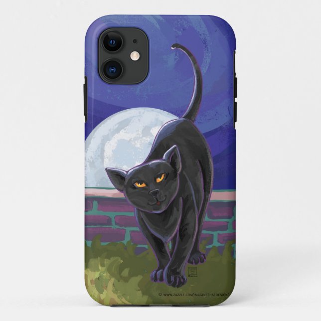Black Cat Electronics Case-Mate iPhone Case (Back)