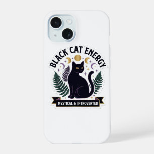 Black Cat Energy - Mystical And Introverted Celest iPhone 15 Case