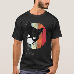 Black Cat Ew People Graphic Light Colour T-Shirt