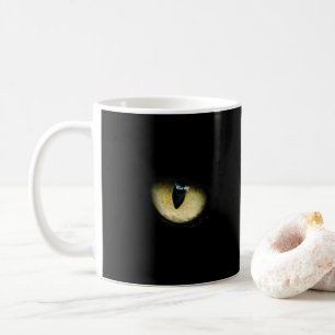 Black Cat Eyes Cat Eye Macro Coffee Mug