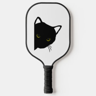 black cat eyes left pickleball paddle