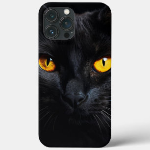 Black Cat Face iPhone 13 Pro Max Case