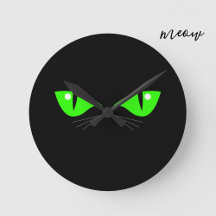 Black Cat Face Green Eyes Whiskers Cute Cat Lover