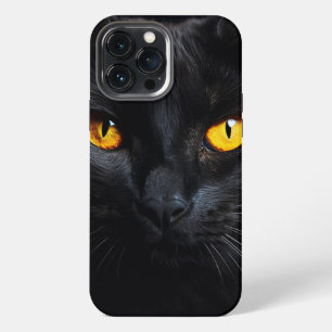 Black Cat Face iPhone 13 Pro Max Case