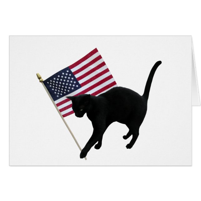 Black Cat Flag (Front Horizontal)