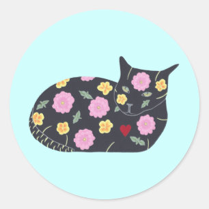 Black Cat Flowers Plants Cats Can Eat Stickers