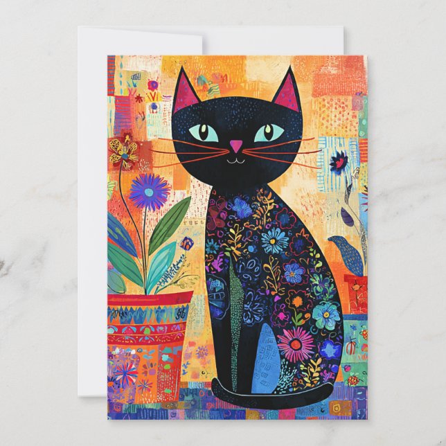 Black Cat Folk Art (Front)