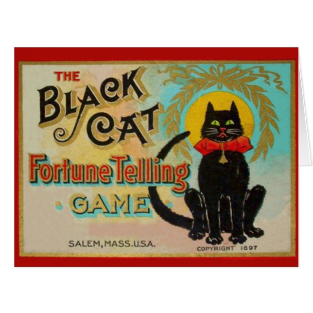 Black Cat Fortune Telling Game (Front Horizontal)