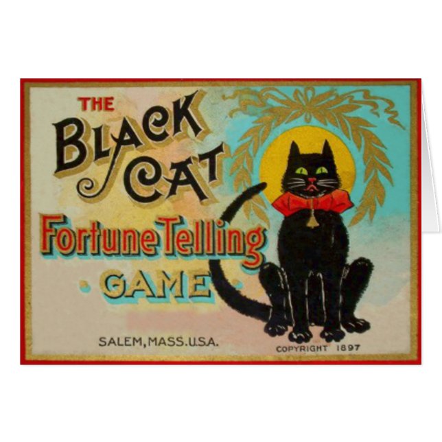Black Cat Fortune Telling Game (Front Horizontal)