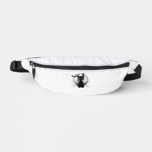 Black Cat Full Moon Bats & Starry Night Halloween Bum Bags
