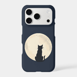 Black Cat Full Moon Night iPhone Case