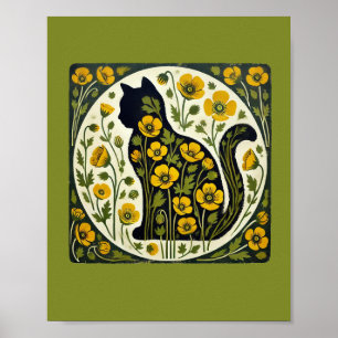 Black Cat Garden                                   Poster