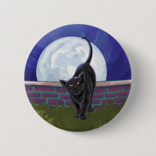 Black Cat Gifts & Accessories 6 Cm Round Badge